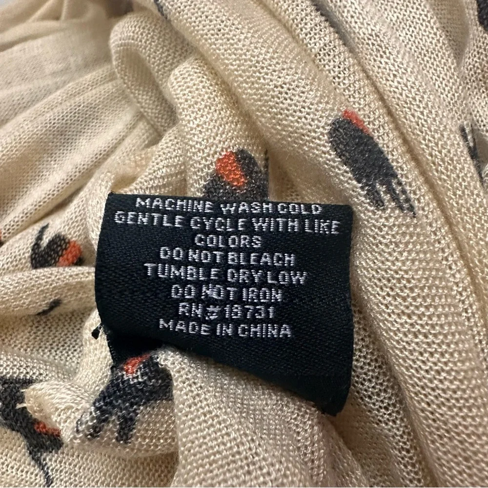 Novelty Elephant Print Infinity Scarf